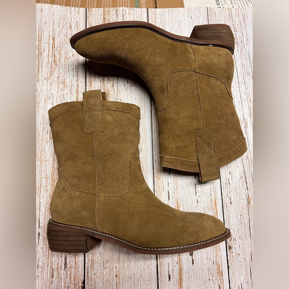 Tan Suede Ankle Boots
